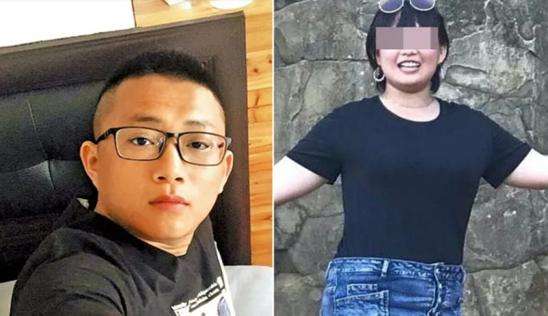 馬來西亞籍24歲鍾姓女大生遭31歲兇嫌梁育誌（左）擄走後性侵殺害。   圖：翻攝臉書