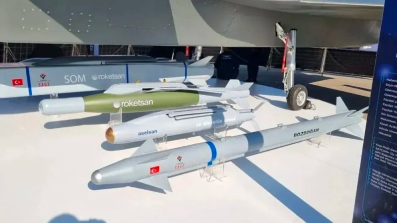 筆者認為 ANKA-3 應能搭載多種導彈，如 bozdogan 空對空導彈。   圖：翻攝自蔣蔣烽火談
