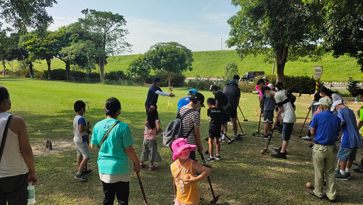 全家大小都適合的木球體驗就在新北運動熱區。   圖：新北市體育處提供