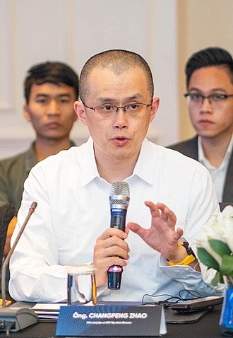 加密貨幣交易平台幣安的創始人趙長鵬昨（27）日遭美國商品期貨交易委員會起訴。   圖：翻攝自維基百科