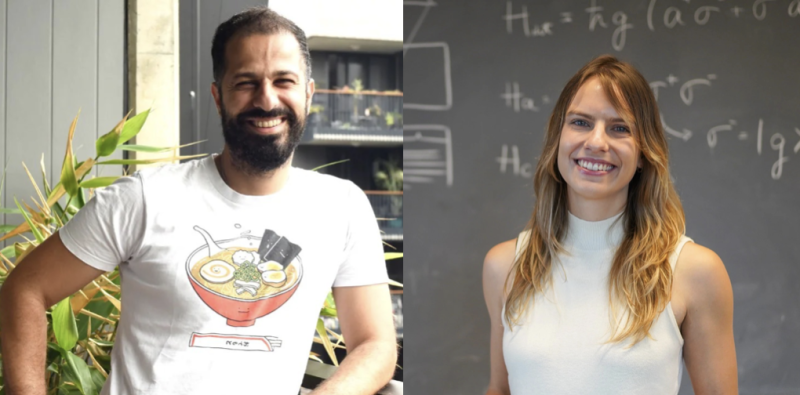 最新研究報告指出，科學家們可以操縱和識別「量子光」（quantum light）。圖為本研究作者雪梨大學博士撒哈德‧馬穆迪（Sahand Mahmoodian，左）與巴塞爾大學博士娜塔莎‧湯姆（Natasha Tomm，右）   圖：翻攝自雪梨大學網頁/新頭殼組圖