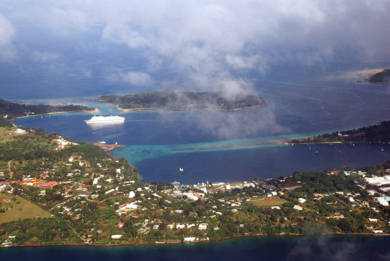 美方計畫在太平洋島國萬那杜（Port Vila）首都維拉港開設大使館。   圖：維基百科/Phillip Capper 