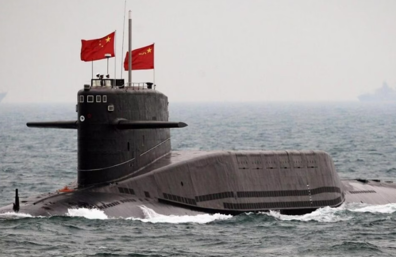 中國解放軍 094 型戰略核潛艇。   圖: 翻攝自中國騰訊網軍事評論「東方點兵」