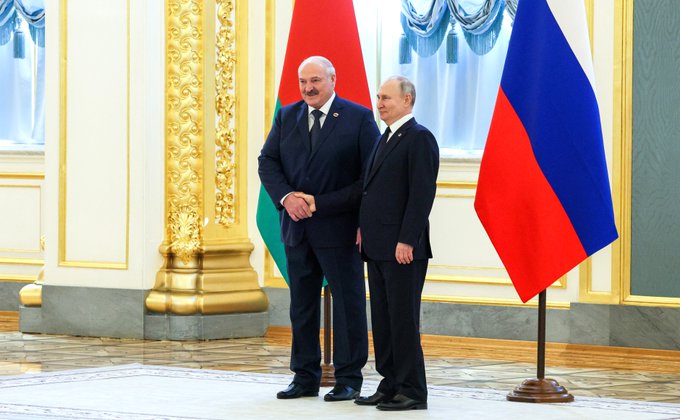盧卡申柯與普丁會唔時，尋求莫斯科的安全保證   圖：翻攝自@mfa_russia Twitter