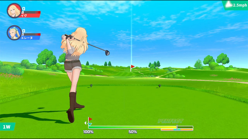 《BIRDIE WING -Golf Girls' Story-》模擬高爾夫球體感，經由 Joy-Con反饋擊球力道提供沉浸高球體驗   圖：HTC/提供