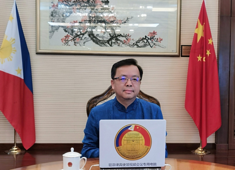 中國駐菲律賓大使黃溪連。   圖：翻攝中國駐菲律賓大使館