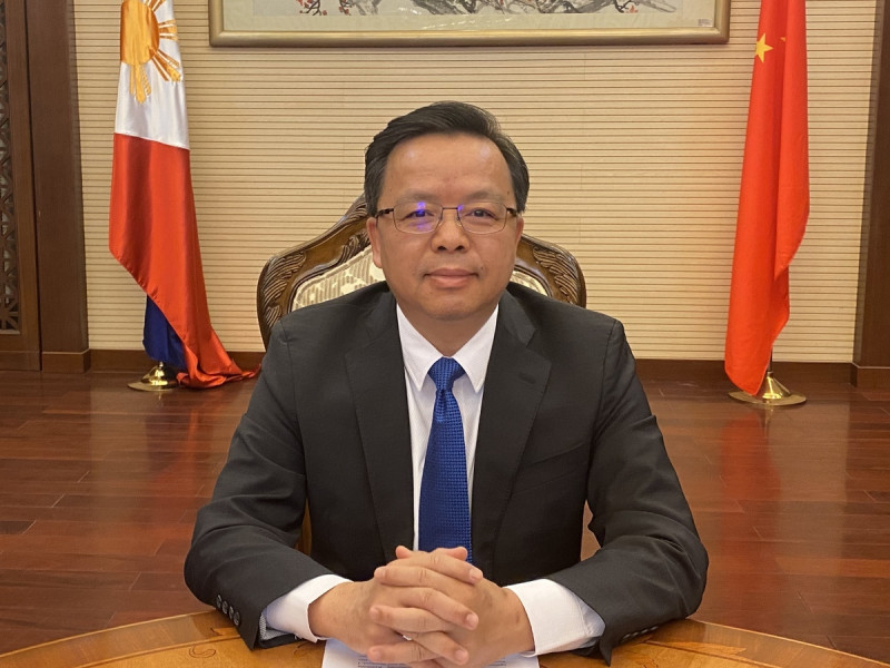 中國駐菲律賓大使黃溪連。   圖：翻攝中國駐菲律賓大使館網站