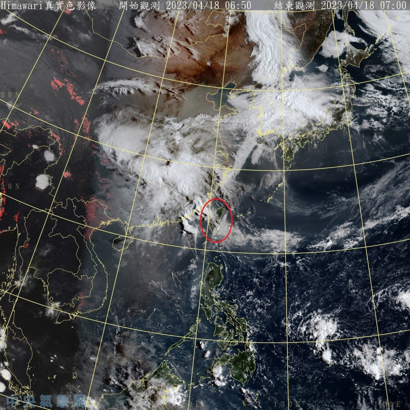 今天全台各地大多是多雲到晴的天氣，只有東部、東南部地區與恆春半島有局部短暫雨，東部與東南部地區並有局部較大雨勢發生的機率。   圖：中央氣象局/提供