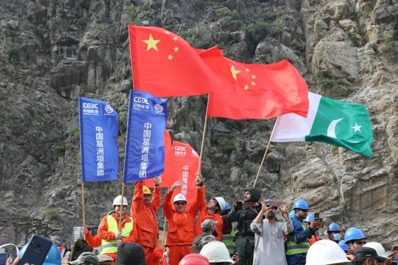 巴基斯坦的達蘇水電站是中國於巴基斯坦所推展的「一帶一路」項目之一。   圖：翻攝自新浪財經