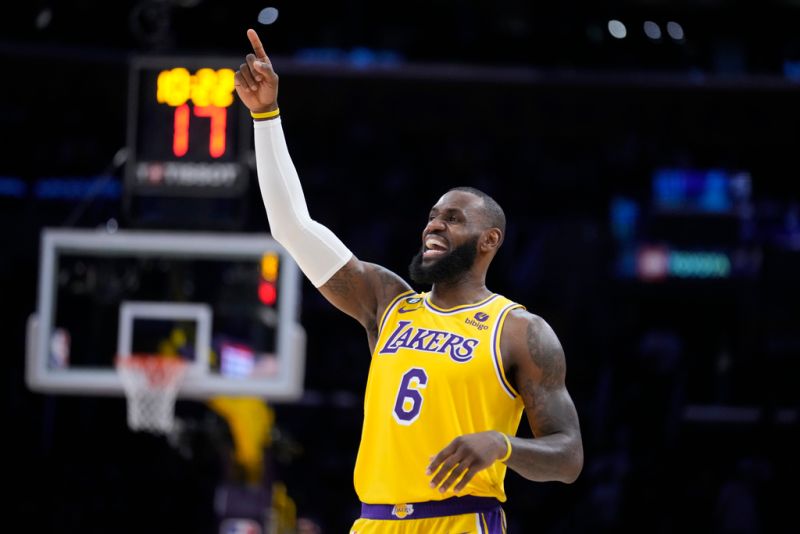 LeBron James有機會率領湖人取得二連勝。   圖／美聯社／達志影像