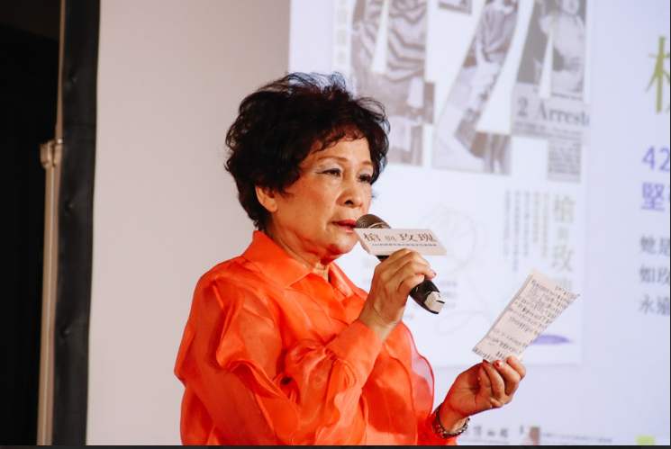 《槍與玫瑰》作者吳清桂（圖）發起「送晴美到圖書館」活動，盼募款捐贈此書給全國圖書館及人權教育資源中心，讓更多人看到這位女英雄的歷史足跡。   圖：台灣人權促進會提供