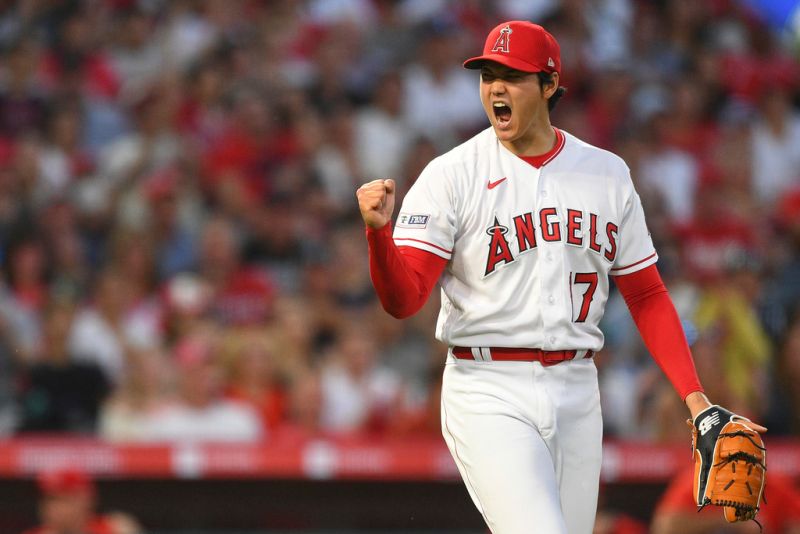 大谷翔平出戰皇家7局11K，收下開季三連勝。   圖／美聯社／達志影像