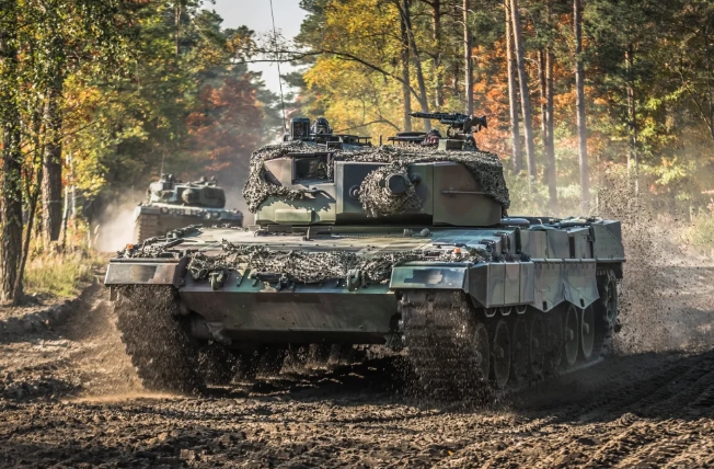 德製豹-2主戰坦克。   圖 : 翻攝自騰訊網/瞭網軍情