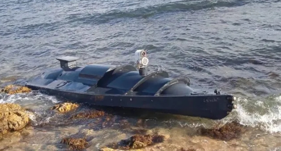 自殺式無人艇  ( 示意圖 )。 圖：翻攝自騰訊網/第一軍情 