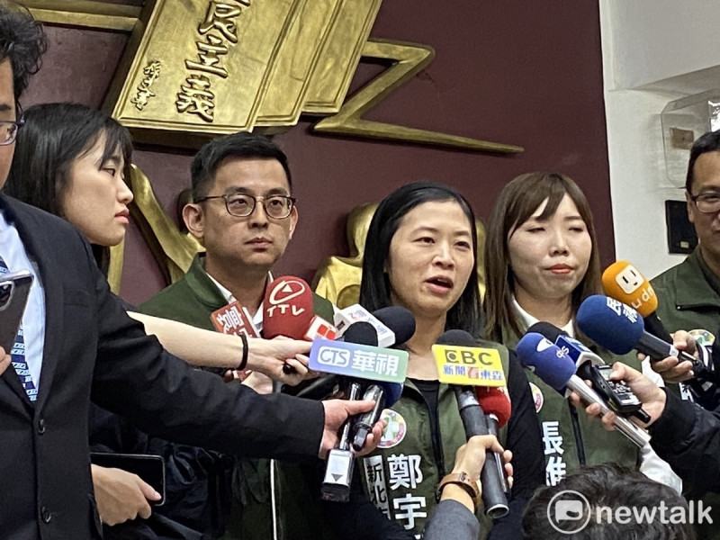 民進黨團總召鄭宇恩表示，若國民黨提變更議程，民進黨一定會反對到底。   圖：林昀真/攝