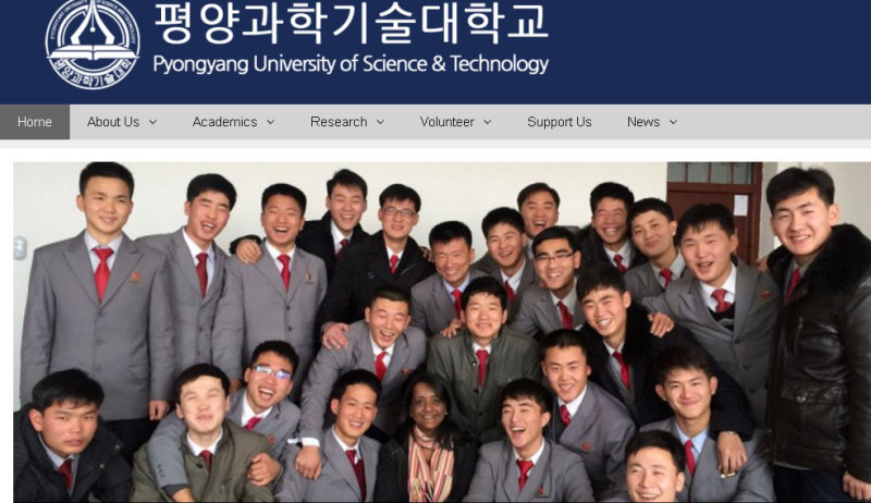 朝鮮平壤科技大學中有很多福音派基督徒，而就讀的學生通常是該國精英的子女。   圖：翻攝平壤科技大學官網
