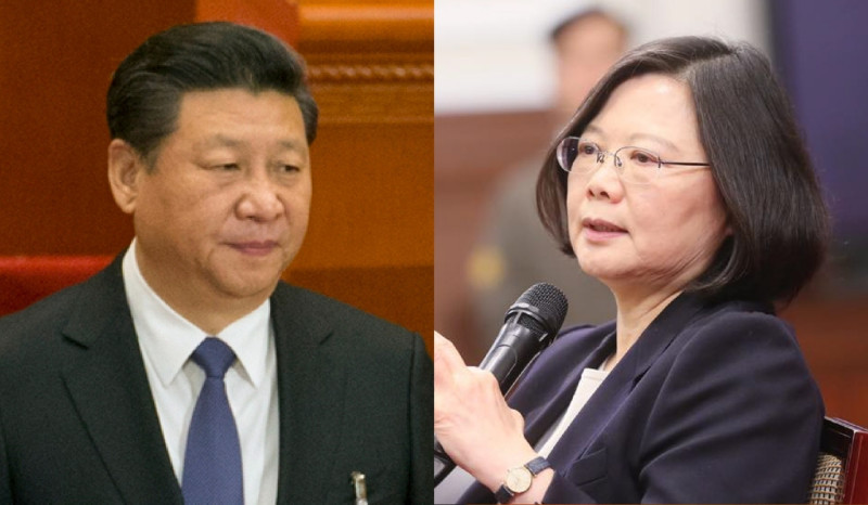 中國總書記習近平（左）與台灣總統蔡英文（右）。   圖：新頭殼合成照（資料照片）