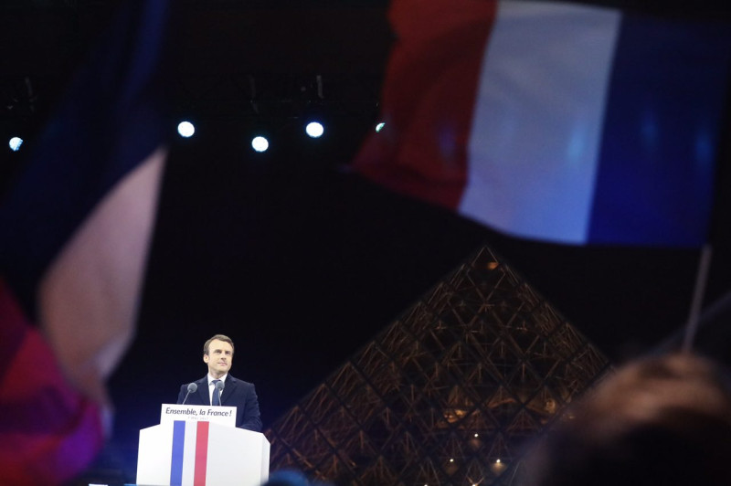 下月11日的國會議員大選等於是法國總統馬克宏的第三輪投票，也等於其執政滿月的信任投票。    圖：翻攝Emmanuel Macron臉書