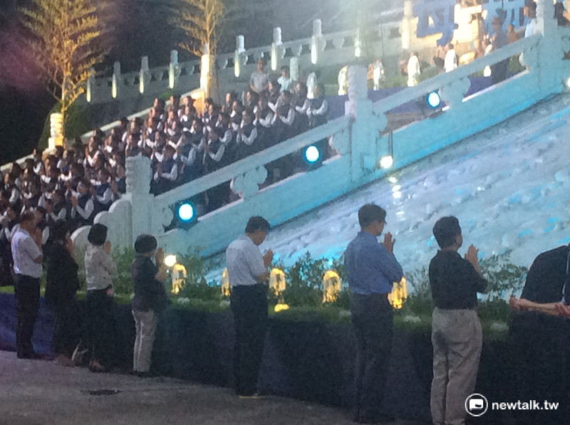台北市長柯文哲和秘書長蘇麗瓊參與儀式。   圖：程士華/攝