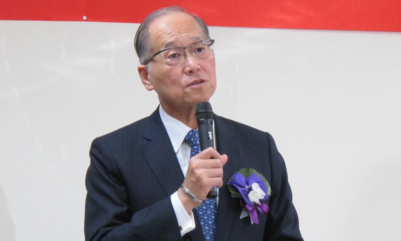 外交部長李大維17日出席台灣日本關係協會揭牌活動。   圖：林朝億/攝