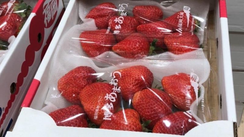 日本草莓被檢出農藥殘留超標，不符合使用規定。   圖／食藥署