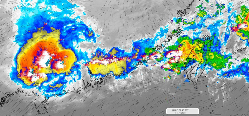 氣象專家彭啟明稍早在臉書發文表示，今天有鋒面雲系從外移入台灣，天氣很不穩定。   圖：翻攝自氣象達人彭啟明 臉書專頁