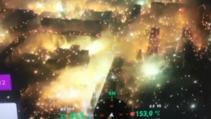 瓦格納再度出擊，巴赫穆特陷入一片火海。   圖 : 翻攝自Defense of Ukraine 推特