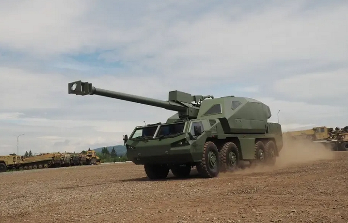 捷克有意向台出售較先進的「迪塔」輪式自走砲。   圖 : 翻攝自且聽軍說