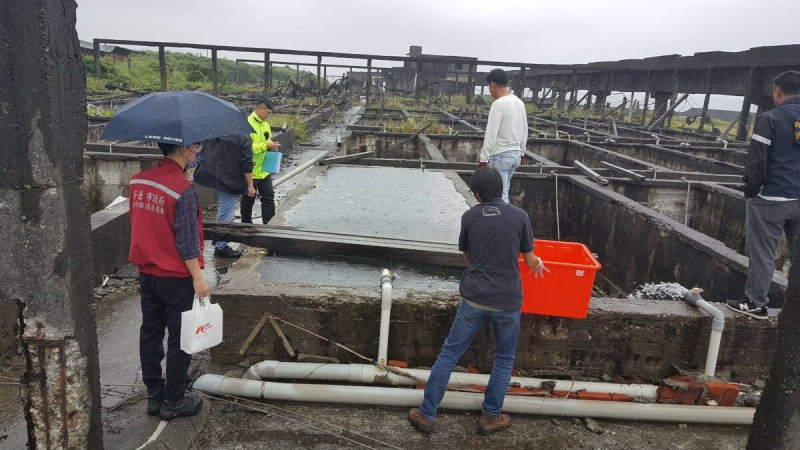動保處會同保七刑大、中華鯨豚協會前往廢棄魚塭查緝。   圖：新北市動保處提供