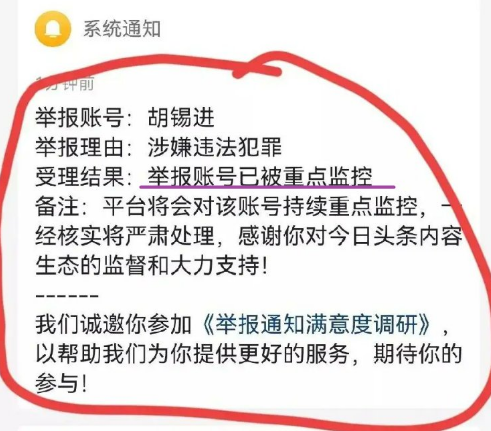 網友舉報胡錫進涉嫌違法犯罪，胡錫進在中國的社群平台因而被重點監控。   圖: 翻攝自李老師不是你老師推特 