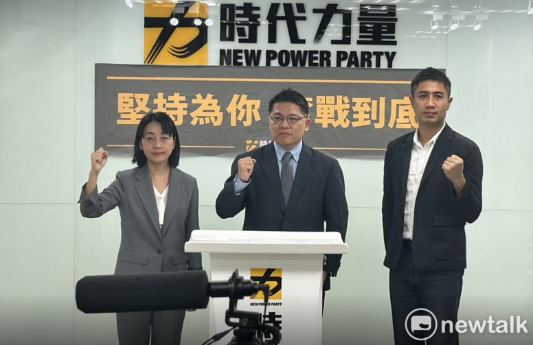 時代力量今天在黨中央舉辦「2024 區域立委第一波提名」記者會。   圖：陳佩君／攝