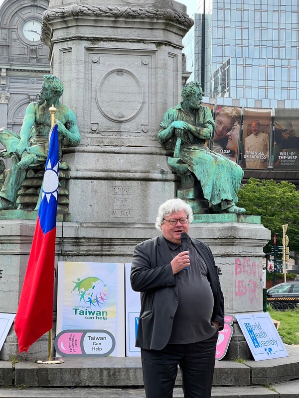歐洲議會議員包瑞翰支持台灣參與WHA。長期挺台的德籍歐洲議會議員包瑞翰，出席台僑舉辦支持台灣參與世界衛生大會（WHA）的活動。   圖：駐歐盟代表處提供