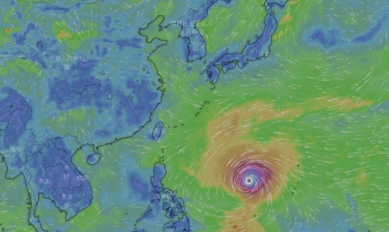 瑪娃應該會下週一靠近台灣，到時有可能會發布海警。   圖：取自中央氣象局網站