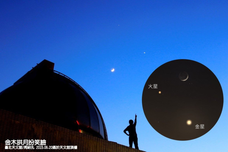 6月有許多精彩天象。   圖：台北市立天文館／提供