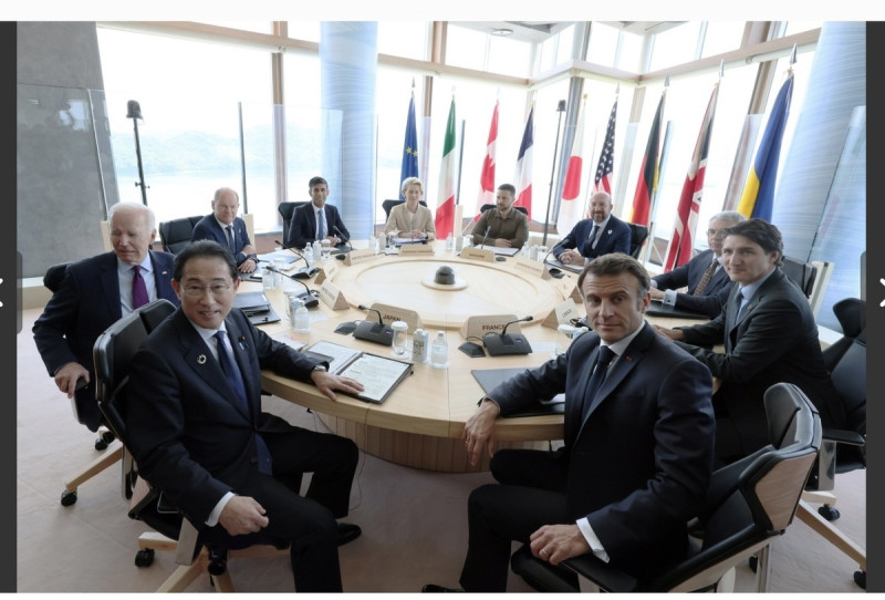  七大工業國集團（G7）官員密集討論動用俄羅斯遭凍結海外主權資產的部分項目。( 資料照） 圖：攝自日本首相官邸官網 