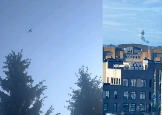 空襲莫斯科的無人機。 圖 : 翻攝自樞密院十號