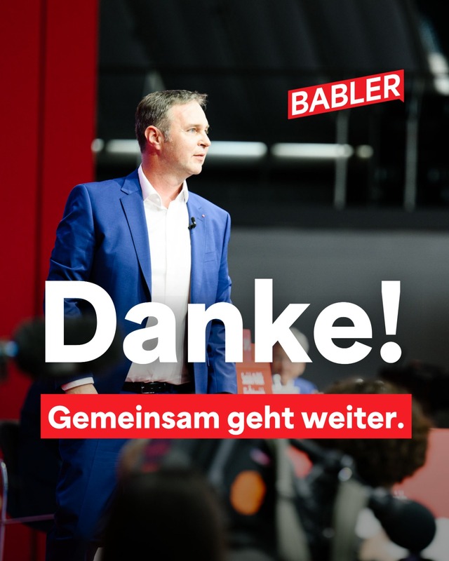 奧地利社會民主黨重新計票，準黨魁應該是巴布勒。   圖：翻攝自巴布勒推特