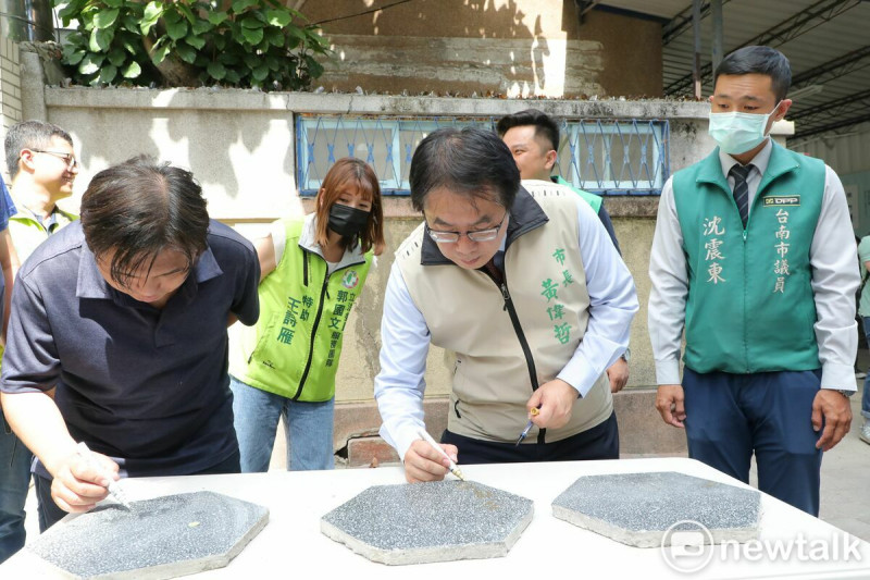 台南市政府積極推動「人權律師湯德章故居保存再生計畫」，今日舉行動土典禮。   圖：黃博郎／攝