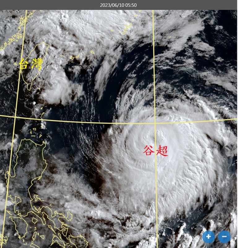 今年第3號颱風「谷超」已北轉往琉球前進，對台灣沒有影響。   圖：取自鄭明典臉書