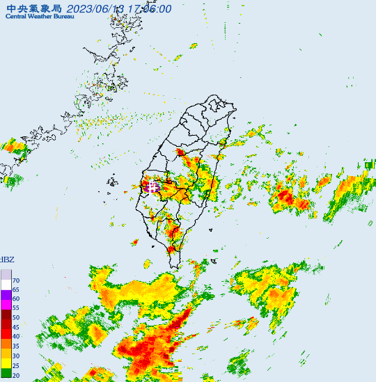 氣象局對嘉義縣市發布大雷雨即時訊息。   圖：取自中央氣象局網站