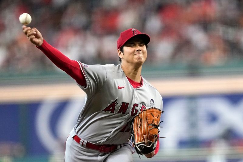 天使隊日籍二刀流好手大谷翔平，本季第6勝入袋。（圖／美聯社／達志影像）   圖／美聯社／達志影像