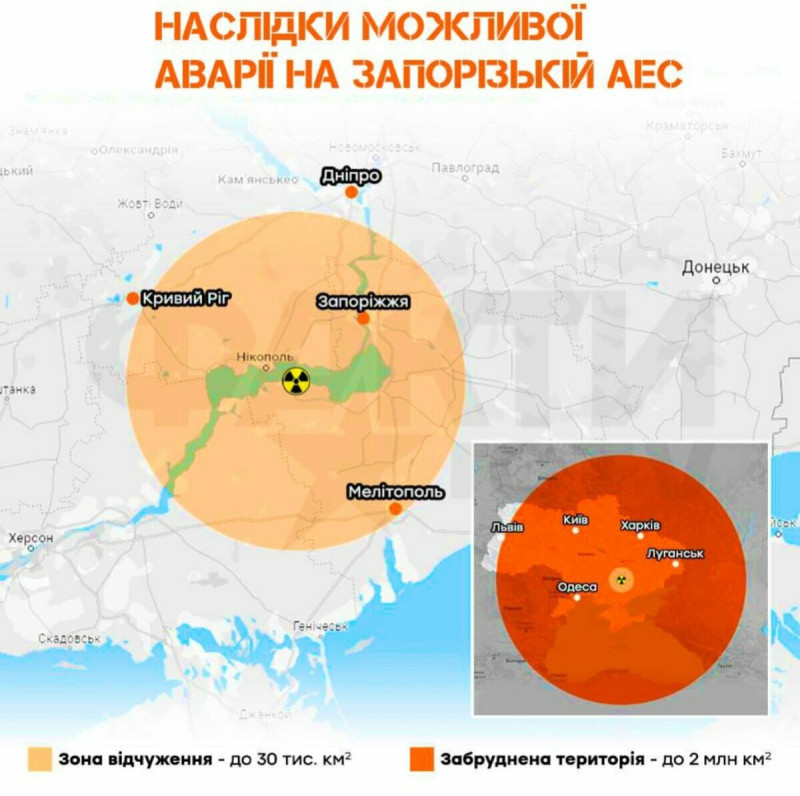 奧地利歐洲暨安全研究所所長查卡蘿娃指出，札波羅熱核電廠一旦核爆，將直接衝擊烏俄土等６個國家。   圖：翻攝自查卡蘿娃推特