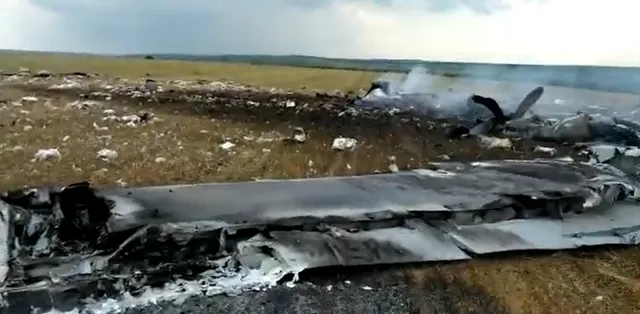 伊爾-22M 被瓦格納擊毀。伊爾-22M 上可能有俄羅斯高級將領。   圖：翻攝自第一軍情