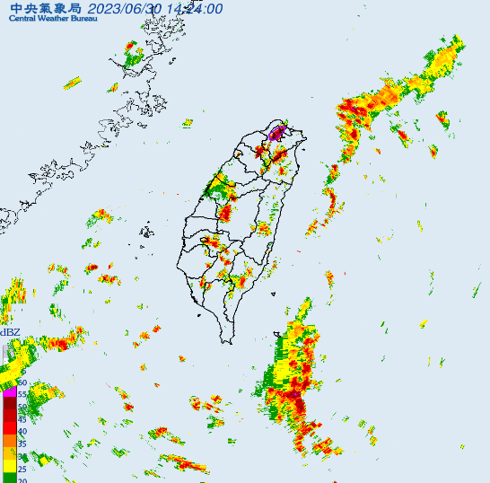 氣象局對北北基發布大雷雨即時訊息。   圖：取自中央氣象局網站