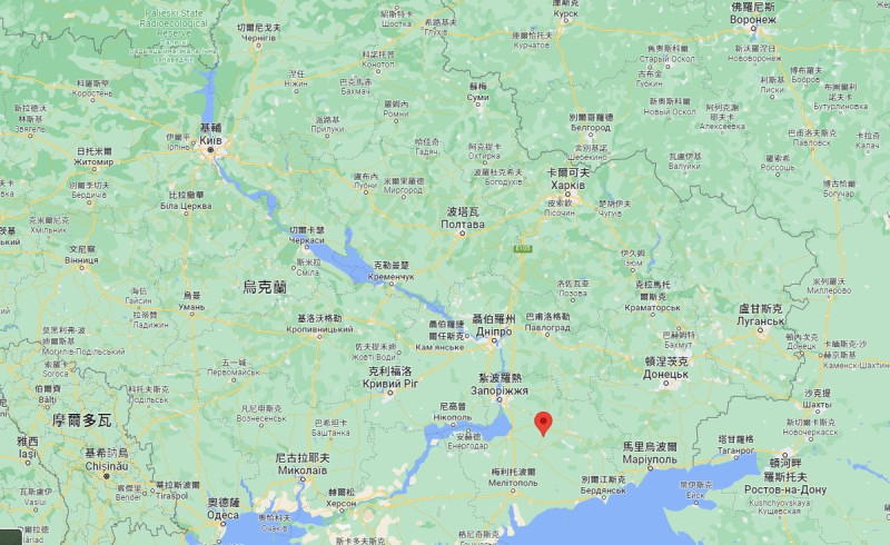 烏軍在烏南扎波羅熱州，皮亞蒂哈特基市（Pyatykhatky）東南部的森林山脊上以及羅博季涅（Robotyne）的郊區，與俄軍進行激烈交戰   圖 : 翻攝自Google Map