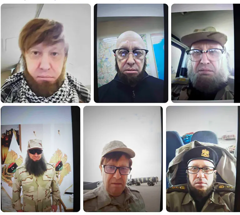 7 月 6 日，在俄羅斯執法部門搜查瓦格納領袖普里戈津在聖彼得堡住所和辦公室後，一組普里戈津戴著假髮或假鬍子的照片在網路開始熱傳。   圖：翻攝自環球網