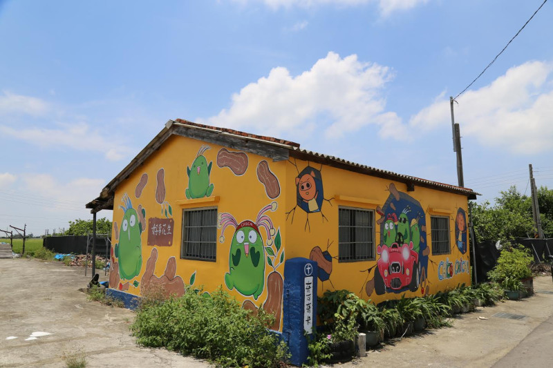 彩繪村作品頗有特色。   圖：嘉義縣政府提供