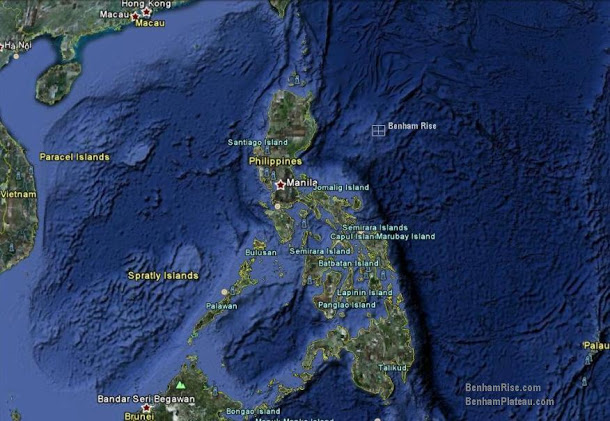 越南與菲律賓在南海也有領海重疊的問題，圖為位於呂宋島東部外海250公里處的班哈姆高地。      圖：翻攝班哈姆高地官網