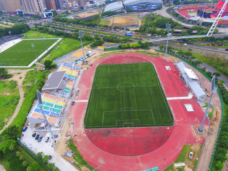 世大運位於新竹的足球場館。   圖：台北市政府提供