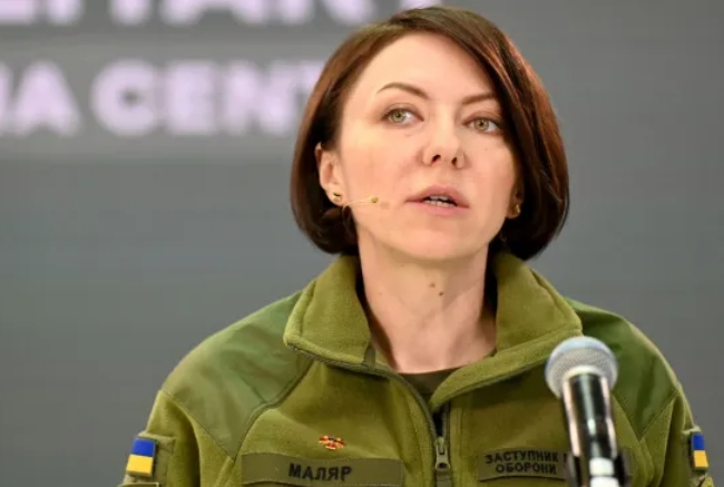 烏克蘭國防部副部長馬里亞爾（Hanna Maliar）今 (18) 日遭解雇。   圖：翻攝自騰訊網